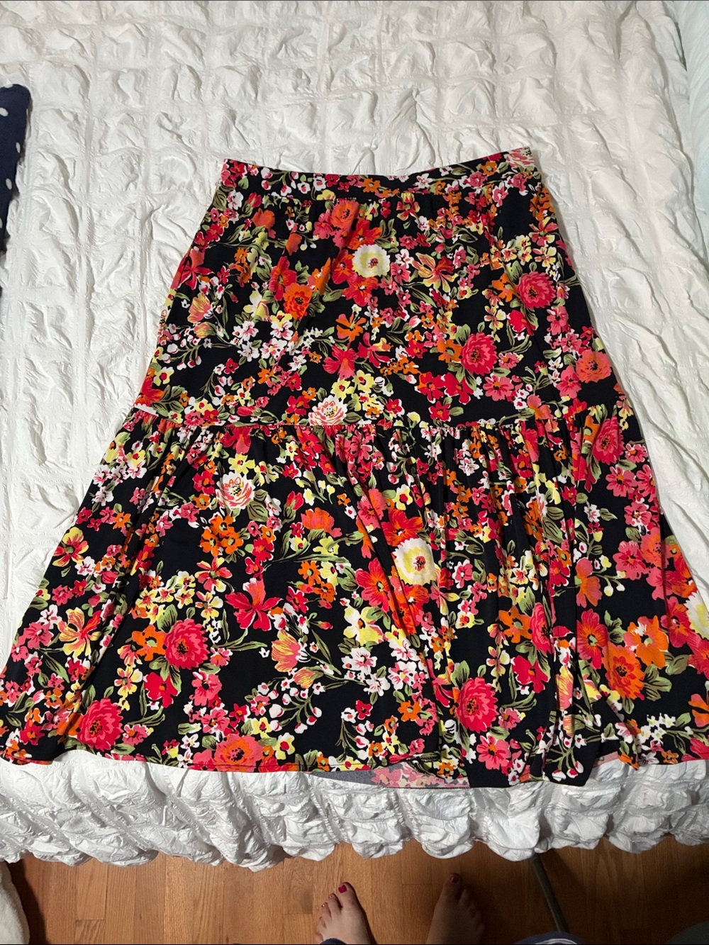 Lane Bryant size 18/20 Floral Tiered A-Line Skirt